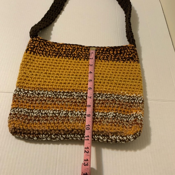 Crossbody Bag Multicolor Handmade Crochet - Picture 14 of 15